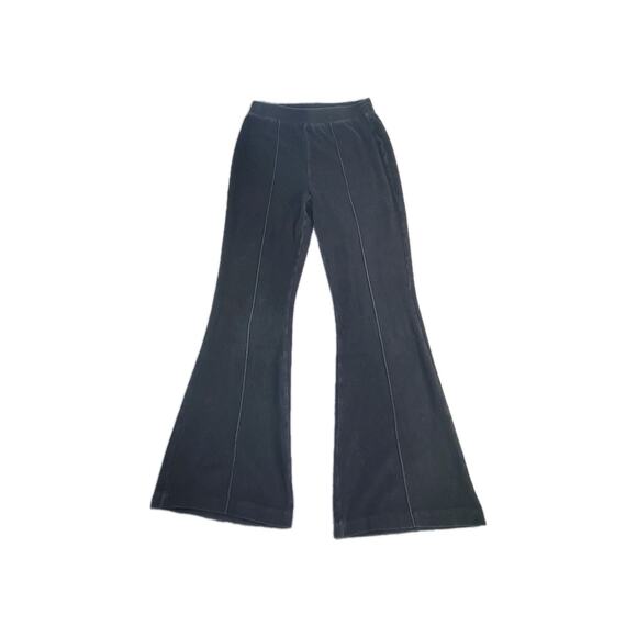Aerie Women’s Size M Black Groove On High Waist Velour Flare C9 - Picture 8 of 9
